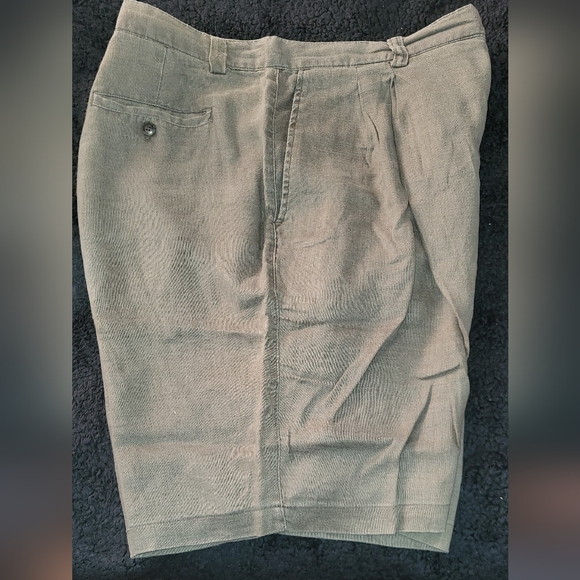 Gap Mens 100% Linen Shorts 40 x 8.5 Olive - Picture 3 of 6